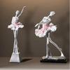 Elegant Resin Ballet Girl Figurine – Abstract Dance Art Home Decoration
