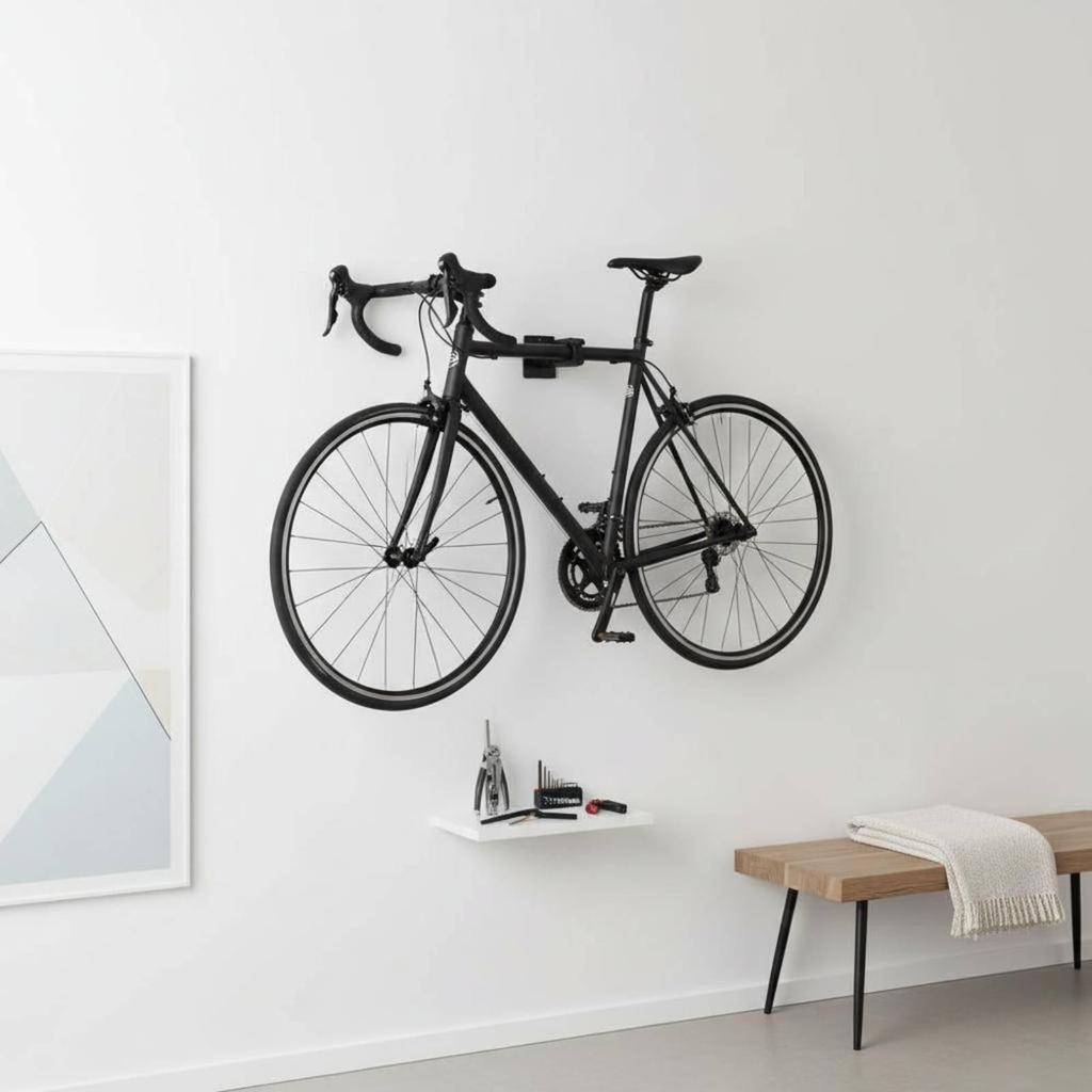 Wall Mounted Bike Repair Stand Easy Installation Mount Clamp