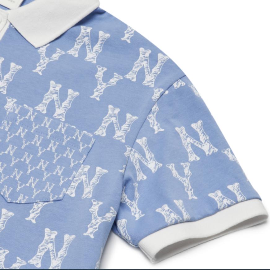 New MLB Short Sleeved Dresses Women's Blue 31OP17131-50S