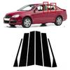 6pcs Car Window Pillar Posts Door Moulding Trims Stickers Glossy Piano Black for VW Jetta Mk5 2006-2011 2007 2008 2009 2010 Exterior Accessories