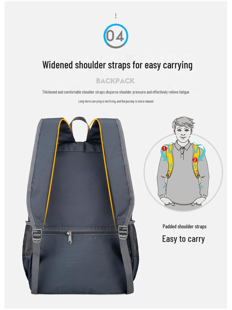 2022 Summer Outdoor Sports Backpack - Lightweight, Large Capacity, Foldable