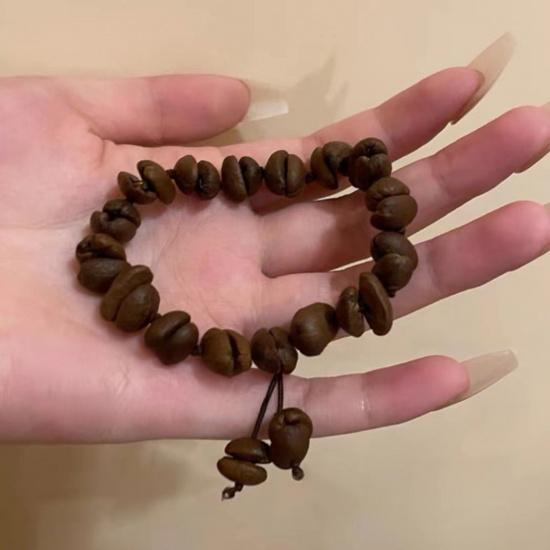 

Coffee Bean Cat Paw Cute Braided Rope Bracelet for Girls, Stylish and Unique Bracelet, New Couple s Jewelry Coffee bean ring