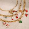 Jieding Stainless Steel Christmas & New Year Bracelet: High-End European & American Party Bangle