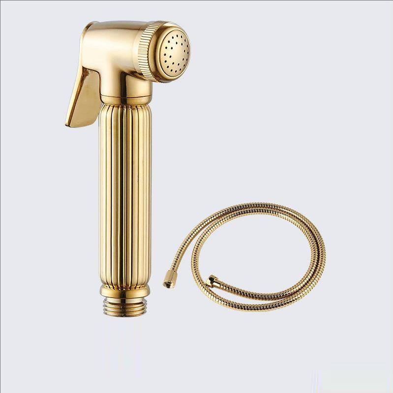 Chrome Bathroom Shower Bidet Sprayer Toilet Hand Spray Gold Brass Bidet Set Toilet Bidet Sprayer Self Cleaning Shower Black