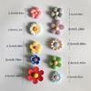 10Pc Candy Flower Frosted Plastic Fridge Magnets Creative Korean 3D Magnets Cartoon Magnet Home Decore Creative Magnetic Sticker