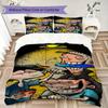 Childhood Sweethearts Pattern Bedding,Quilt Set Quilt Cover Pillowcase Home Birthday Gift (1*duvet cover+2*pillowcase,without core)SSJT0917351