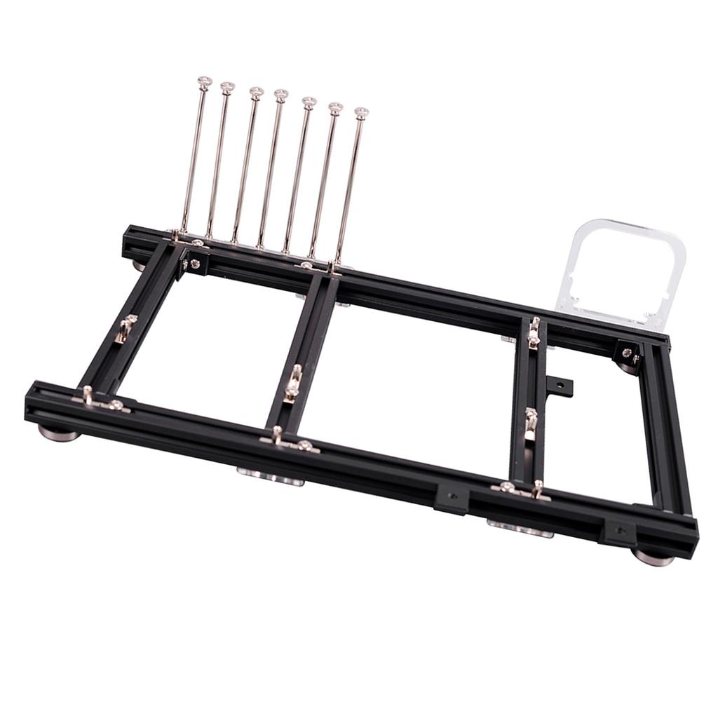 DIY Open Frame Aluminiumlegierung ATX Computer PC Gehäuse Übertaktungs-Testplattform (Schwarz)