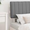 Bed Frame with Upholstered Headboard Light Grey 75 x 190 cm