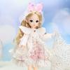 30CM Mini Bewegliche 21 Gelenk Puppe Mädchen Spielzeug 3D Große Augen BJD Prinzessin Volle Outfits Kleider Sammlung Kinder puppe Geschenk
