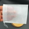 100-Pack Disposable Non-Woven Drawstring Tea Bags - Food Grade Seasoning Filter