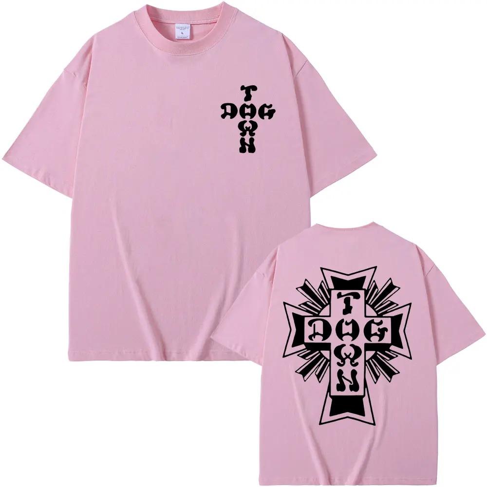 Best Famous Dogtown Graphic Black White Logo Print T Shirt Men Women Hip Hop Punk Rock Tee Streetwear Male Fashion Casual Tshirt
