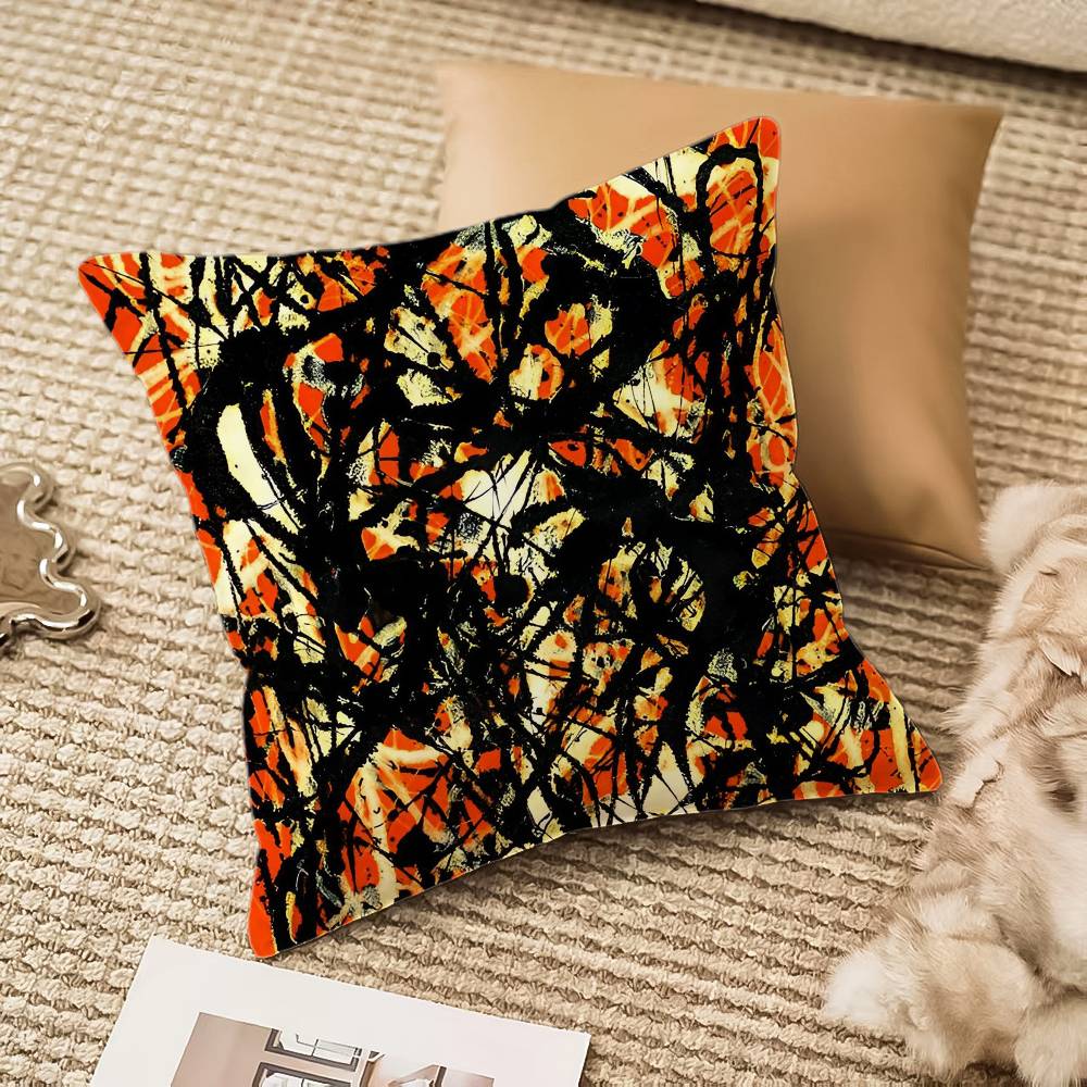 Artistic Sense Of Color Pillow Case Anti-dustmite Invisible Zipper Sofa Bed
