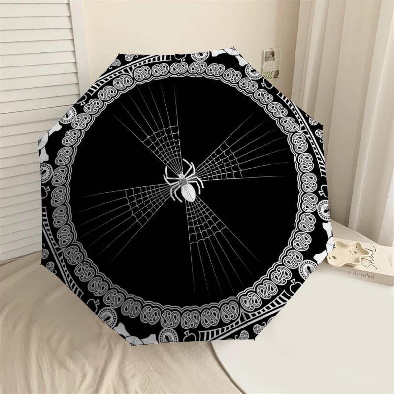 

1PC Spider Web Umbrella-8-Rib Reinforced, Automatic Open, Lightweight & Durable, Cute Fashion Accessory for Outdoor-Y0391