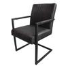 Chaise de salle à manger - HSM - Texas - Cuir véritable - Finition vintage - Style industriel