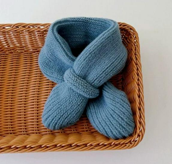 

Вязаный шерстяной шарф-манишка в корейском стиле для младенцев и детей (6-12 месяцев, 3-6 лет) - Осень зима