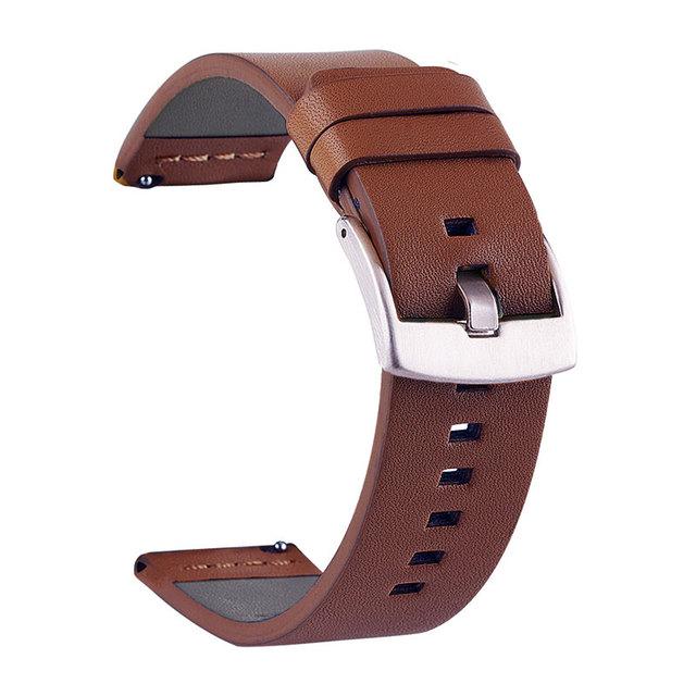 20 22mm Leather Straps For Huawei Watch GT 3 Strap 42mm Amazfit GTS 2 Mini Amazfit Bip Watch Band 18mm 24mm Quick Release