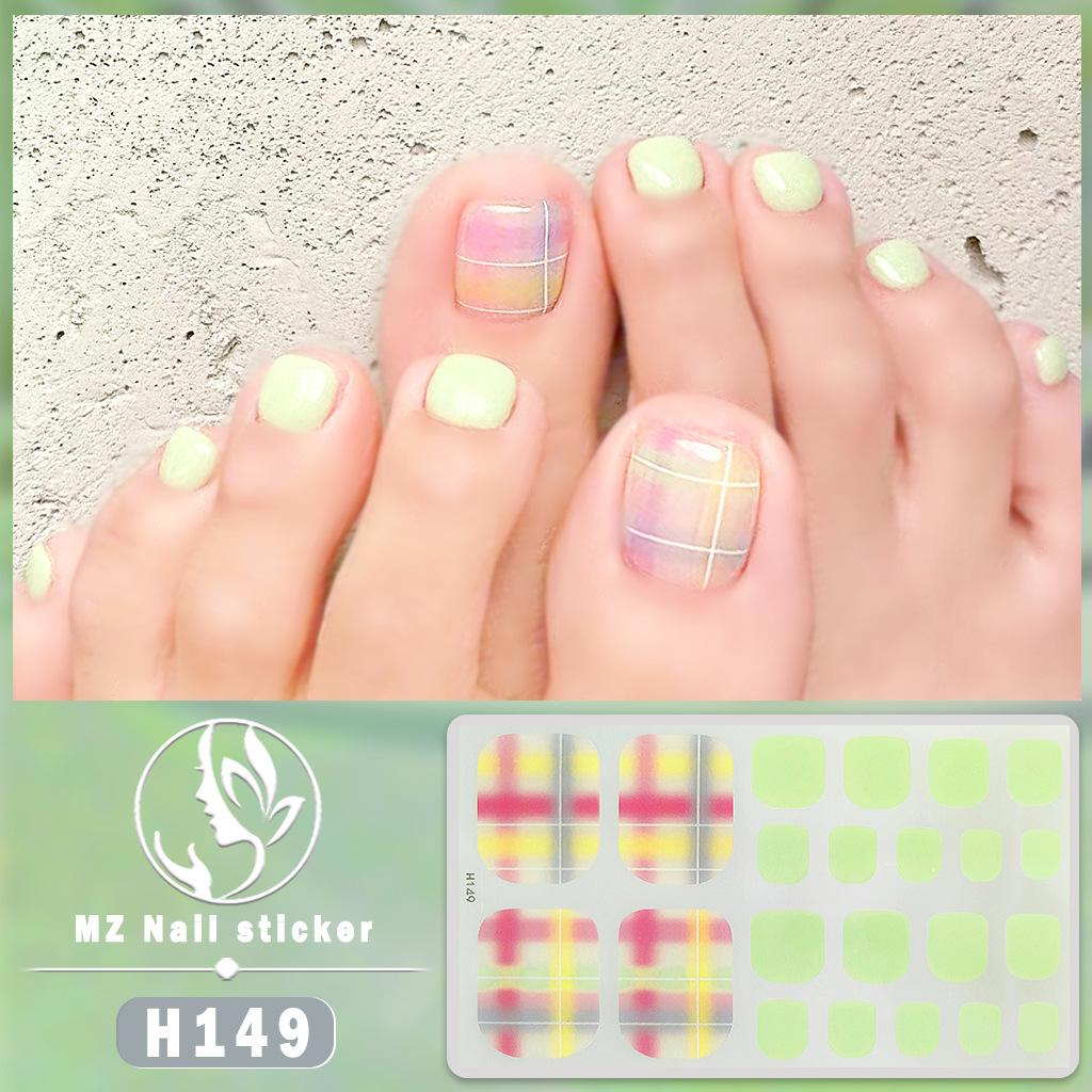 H New Nail Sticker 3D Diamond Nail Sticker Waterproof Long-lasting White Nail Sticker