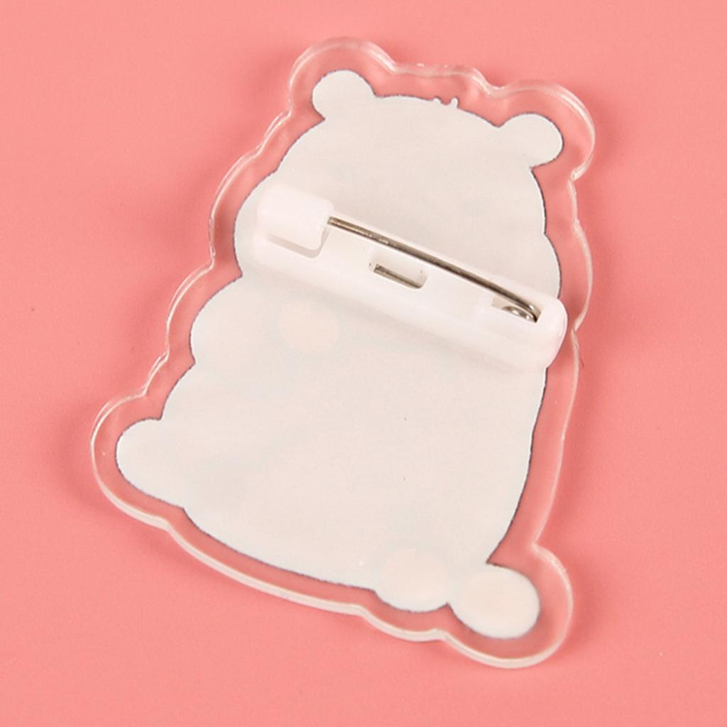 Zestaw 9 akrylowych przypinek z kapibarami, przypinki w kształcie zwierząt z kreskówek, dekoracja na torbę, modne dodatki do odzieży dla studentów