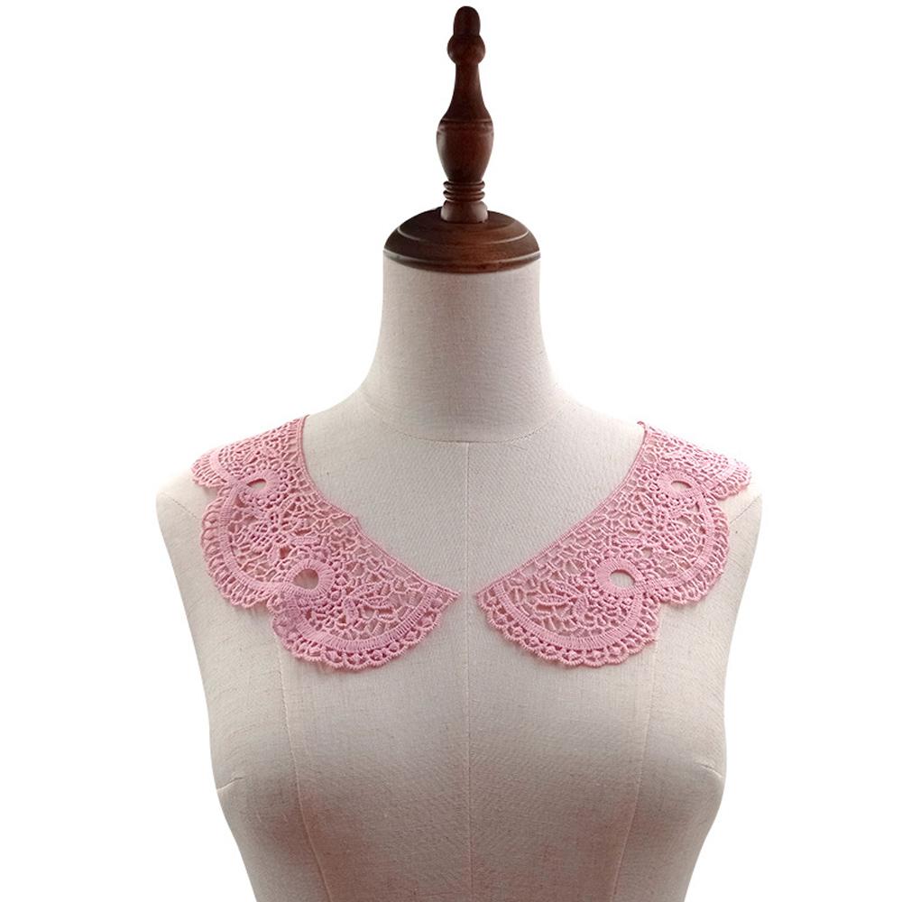 White Black Neckline Fake Collar Embroidery Lace Fabric False Collars Diy Applique Collar Blouse Collar Stand Detachable Collar