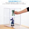 Hachibanya Figure Display UV Transparent Display Case with Magnetic Easy Wide x 25cm Deep x 40cm Clear Case, Protection, Door, Stackable, Assembly,