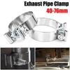Stainless Steel Pipe Connection Hoop 40-76mm Steel Pipe Clamp Strong Exhaust Pipe Clamp