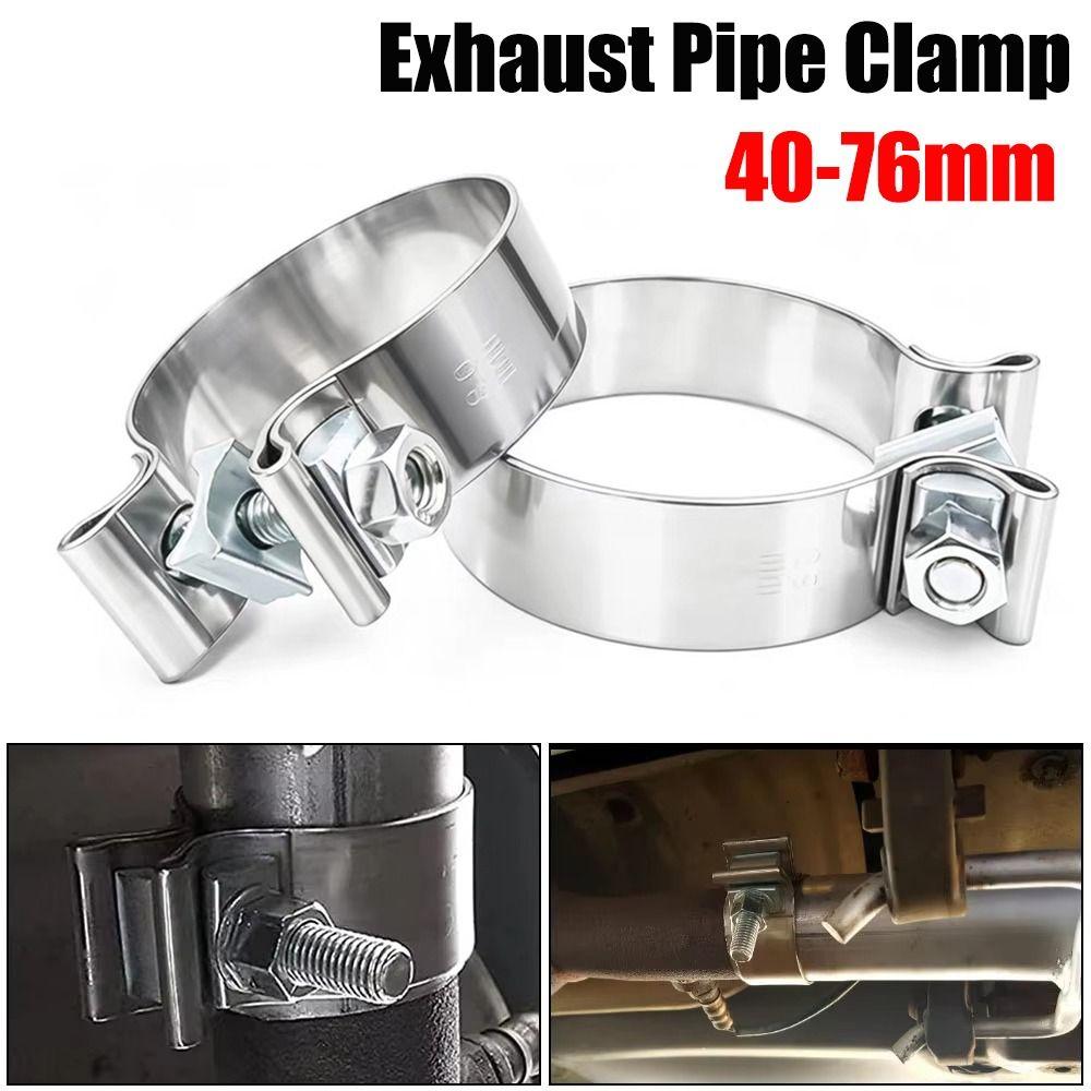 Stainless Steel Exhaust Pipe Clamp Universal Exhaust Clamp Strong Hose Clamp