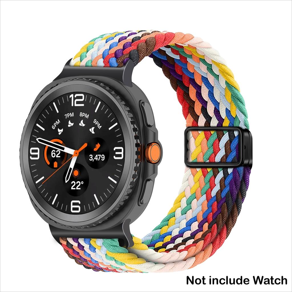 Nylon Woven Strap for Galaxy Watch 8/8 Classic 46mm 44mm 40mm Magnetic Buckle Sport Bracelet Correa for Samsung Watch 8 Band
