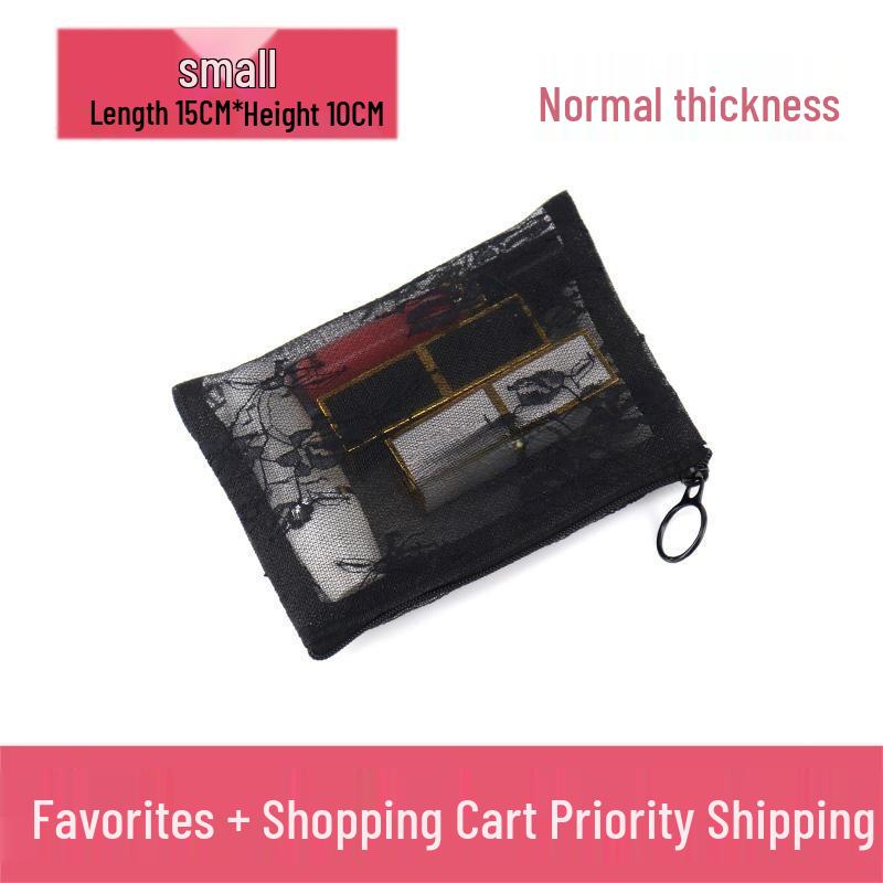 

Женская косметичка из кружевной сетки большой вместимости - Портативная многофункциональная дорожная сумка для хранения туалетных принадлежностей