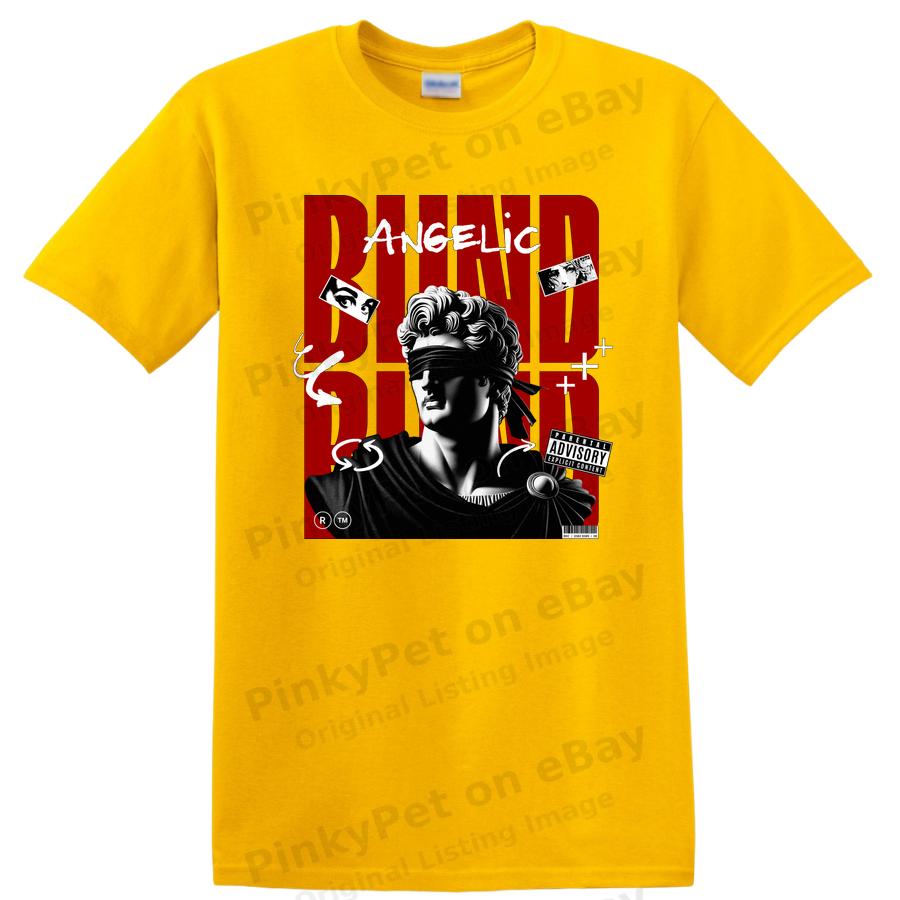 Blind Angelic Statue Graphic T Shirt for Art Lovers and Streetwear Tee