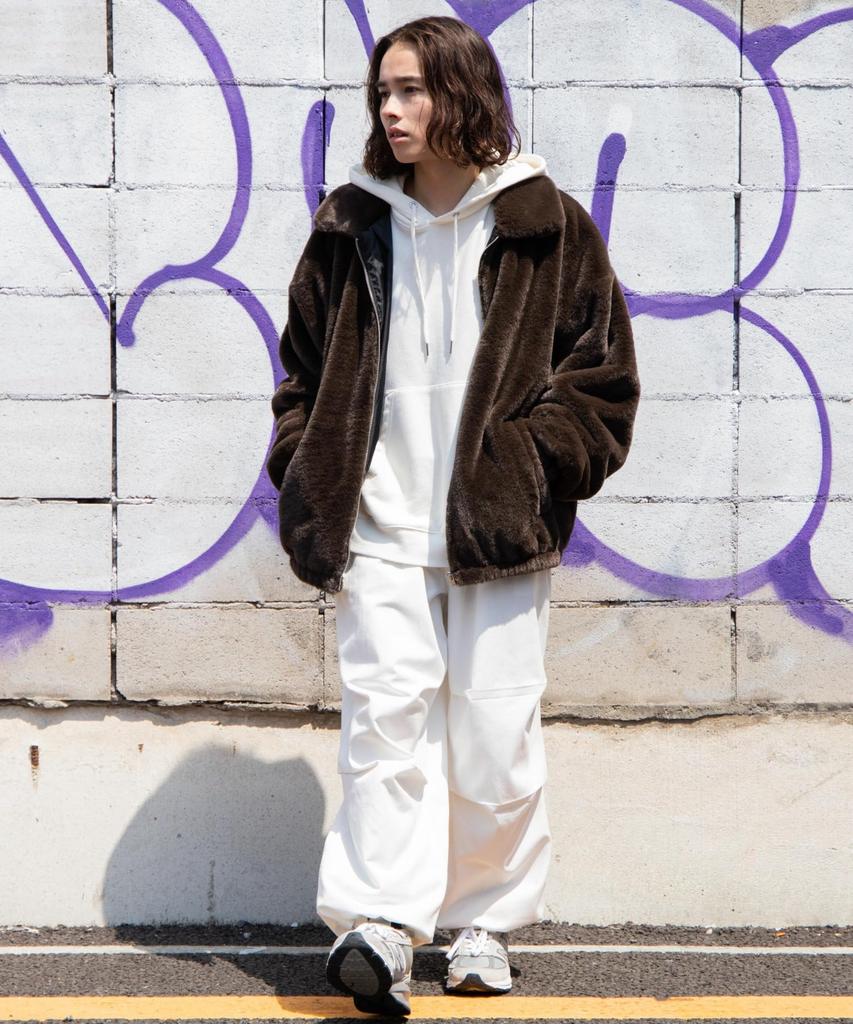 WEGO Faux Fur Brown Blouson, Medium,