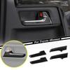 For Toyota 4Runner 17-23 Black Wood Car Inner Door Handle Cover Trim Accessories