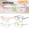 5PCS Anti-Fog Safety Glasses Blue Light Blocking Anti-Pollen UV400 Eye Protection Goggles for Men And Women