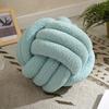 Knotted Ball Throw Pillow Ultra Soft Companionship Decorative Hand-woven Knotted Ball Plush Toy Velvet PP Cotton Sofa Cushion