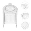 Transparent Acrylic Popcorn Machine Cover Lid Easy To Clean Heat Resistant Splash Proof Sturdy Clamp Structure