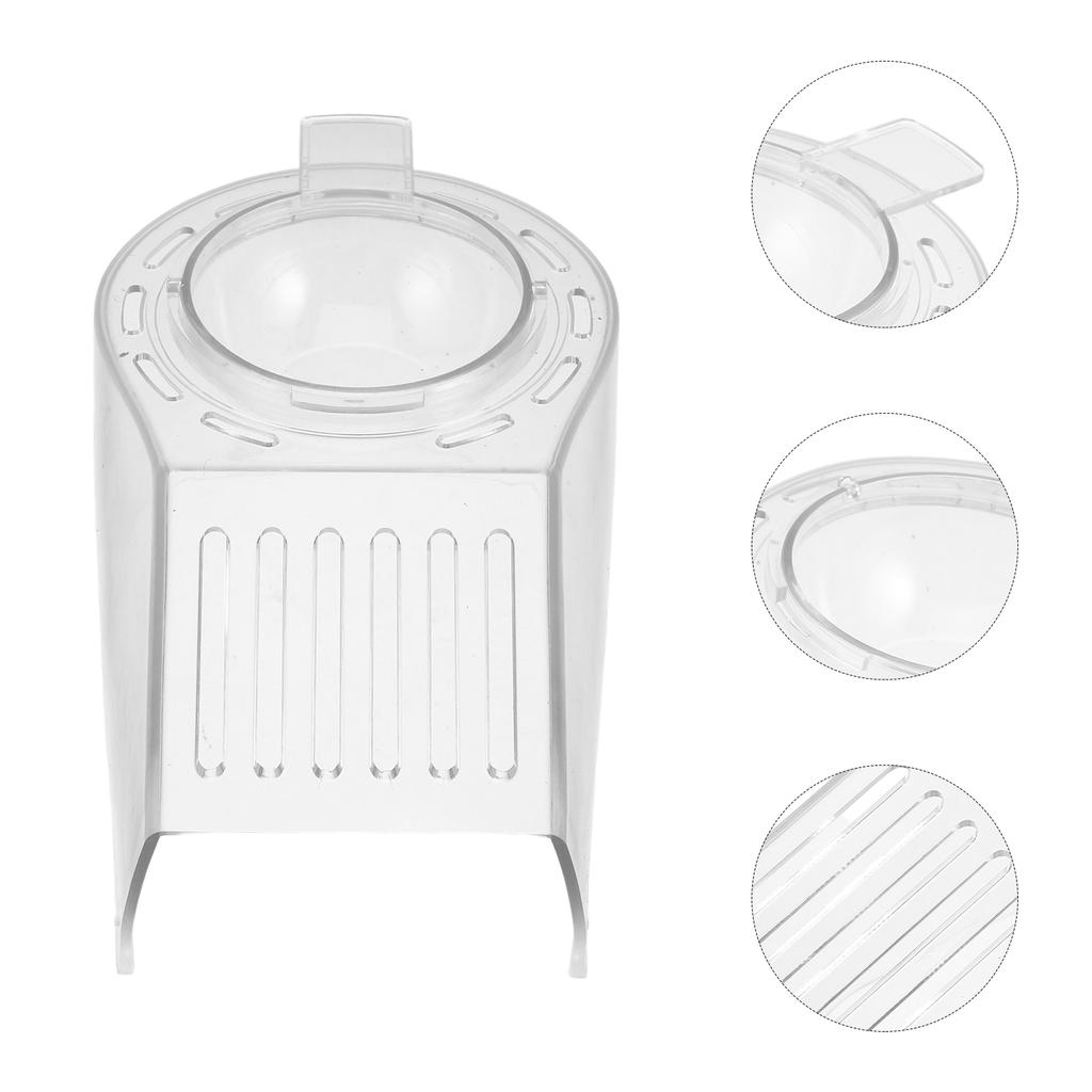 Transparent Acrylic Popcorn Machine Cover Lid Easy To Clean Heat Resistant Splash Proof Sturdy Clamp Structure