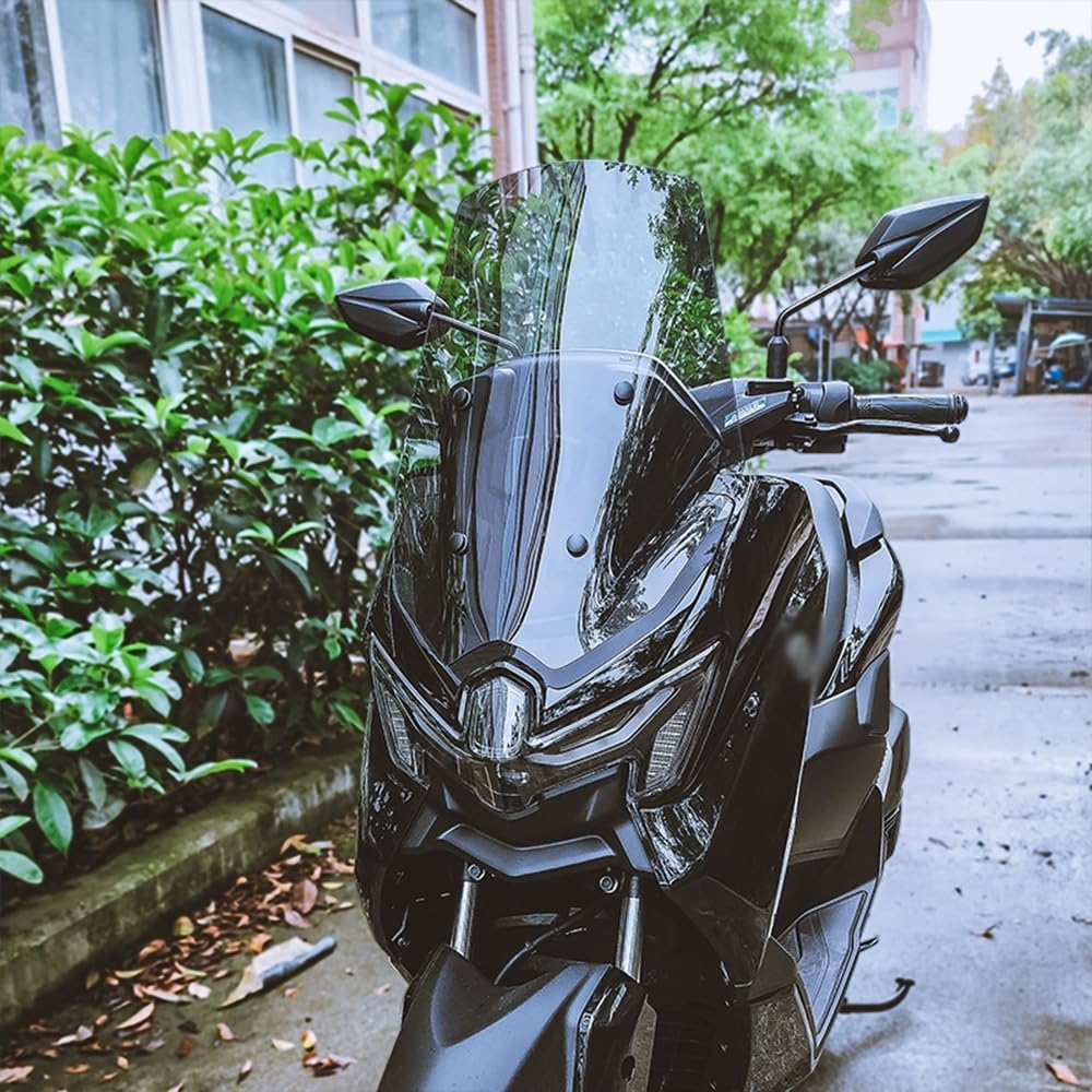FOR 2025 NMAX155 Nmax 155 Improved High Window Windshield NMAX Windshield Accessory (23.6 Inches (60 Cm) + Modified + Transparent
