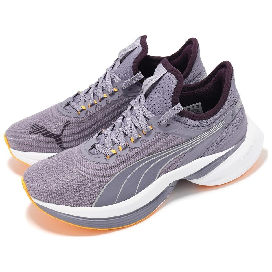 Puma Conduct Pro Slip Resistant Abrasion Resistant Low Top Running Shoes Unisex Purple 379438-12