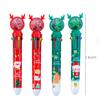 1 Piece Cute Ballpoint Pen Press Cartoon Reindeer Grandfather Multicolor 10 In 1 Colors Stationery School Office Supplies