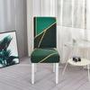 Geometric Dining Chair Cover Spandex Elastic Chair Slipcover Case Stretch Chair Covers for Party Hotel Banquet Dining Room Decor