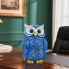 Festives Owl Sculpture Resin Bird Small Figurine Ornament for Christmas Birthday Home Office Desktop Bookshelf Decors