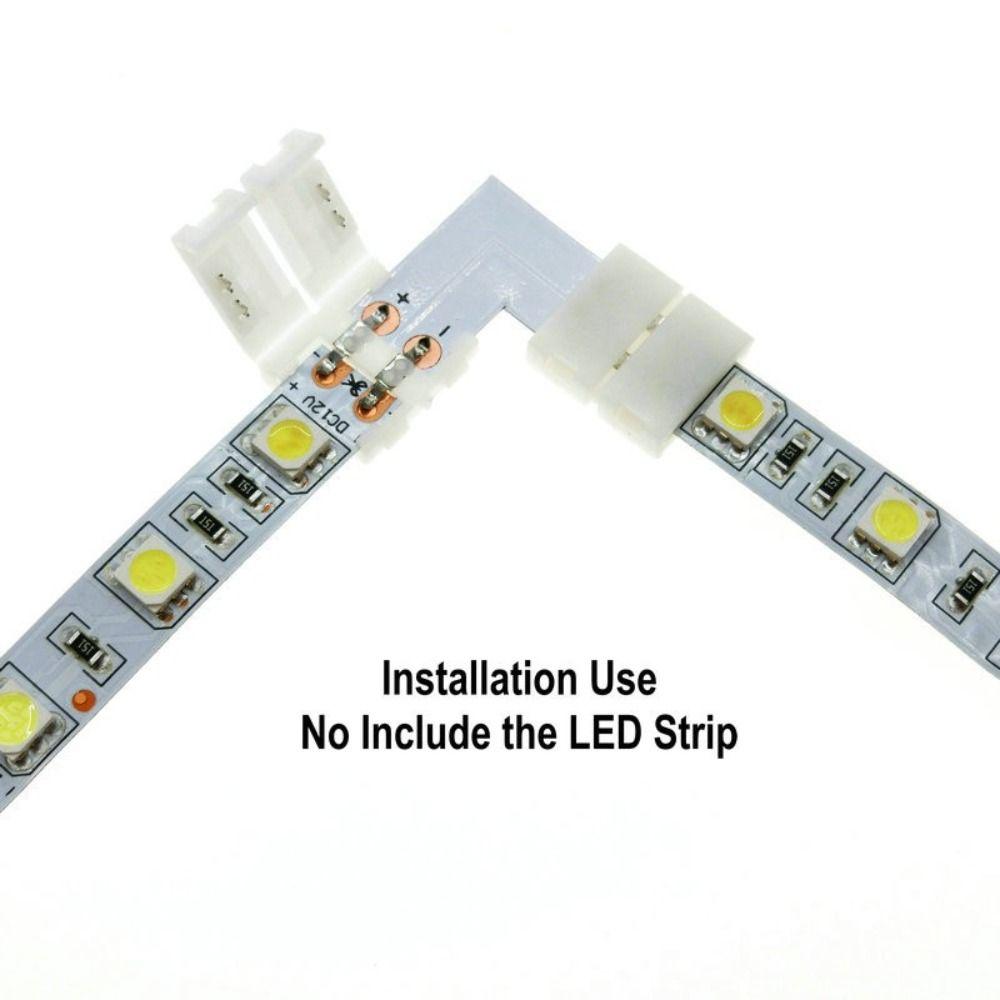 5-24V Voltage LED Strip Extension Connector 10mm Width LED Strip Cable Corner Connections