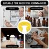 Medicine Bottle Clips for Easy Medication Identification Portable Pill Bottle Clip with Marker Labels Pen, Perfect for Daily Use