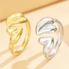 Stainless Steel Princess Style Heart Ring - Valentine's Day Gift for Women