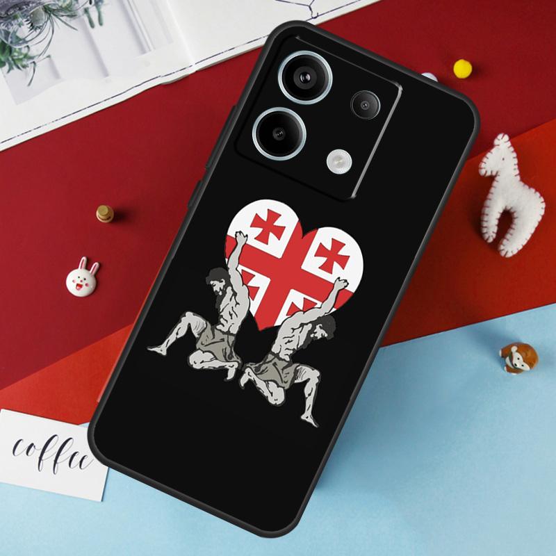 Georgia Grunge Flag Case For Xiaomi Redmi Note 13 Pro 14 12 11 10 15 Pro Plus Redmi 10C 12C 13C 14C 15C 15 Cover