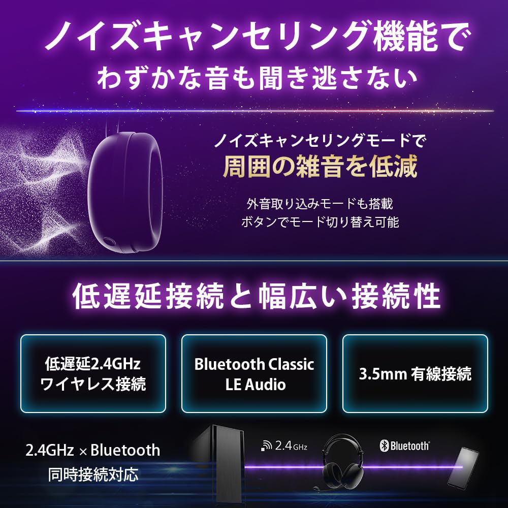 Sony INZONE H9 II Gaming Headset with Noise 3D Low Comfortable for Long Boom White (White) WH-G910N, Co-developed Fnatic, Wireless, Bluetooth,