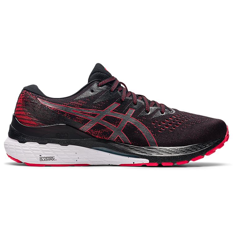 New Asics Gel Kayano 28 4E Wide 'Black Electric Red' 1011B191-002