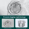 Sink Strainer Plug 304 Stainless Steel Anti-Clog Design with Easy Lift Handle for Kitchen Bathroom Drains