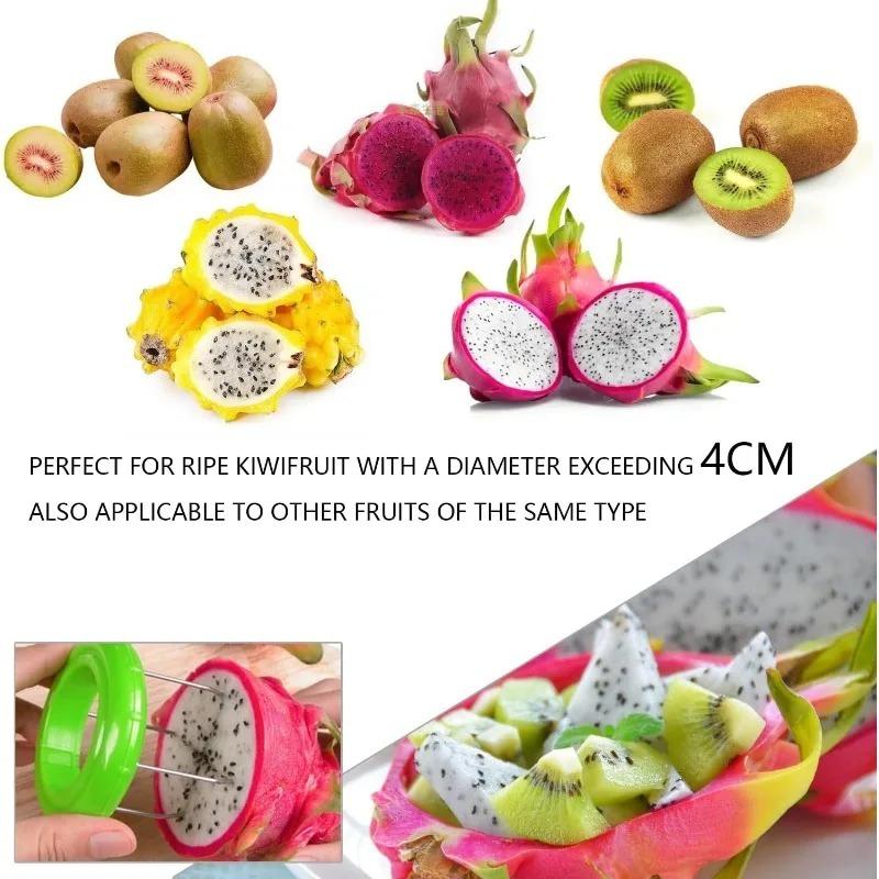 Kiwi Peel Splitting Tool Kiwi Peeling Machine Detachable Creative Gadgets Fruit Slicer Fruit Knife Kitchen Gadgets