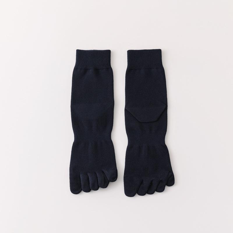 Spring And Summer Five-Finger Socks Men'S Thin Breathable And Deodorant Medium Tube Socks Sports Five-Toed Stockings Sub-Finger Men'S Socks