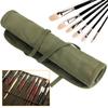 COOLBOTANG Paint Brush Case Roll Up Canvas Holder 22 Slots Storage